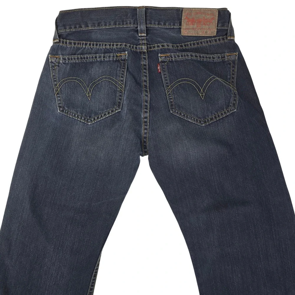 Vintage Levi's Type 1 Real Loose Jeans Men's 36x30 Baggy Wide Dark Blue‎ Y2K